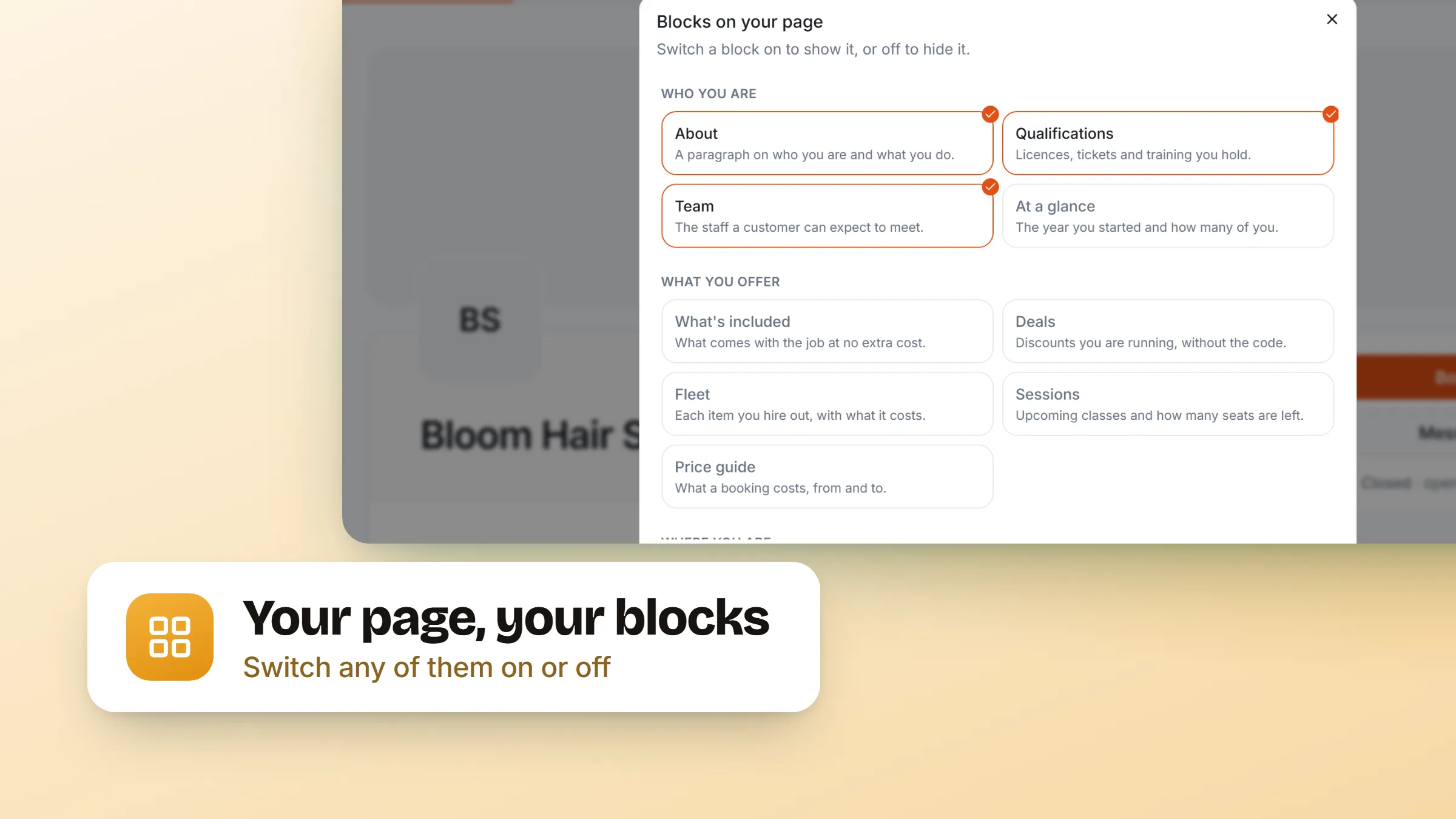 Cover Image for A public page that fits the business