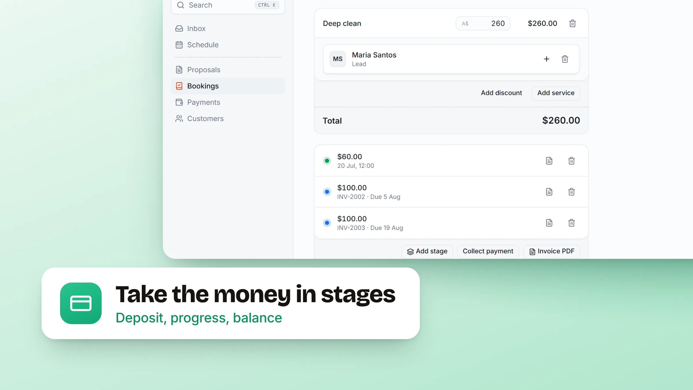 Cover Image for Take the money in stages