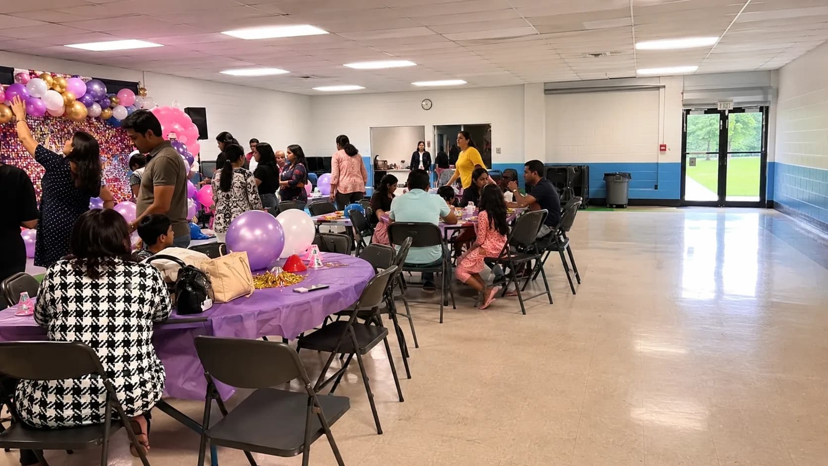 A winter community class fills a warmly lit Canadian hall