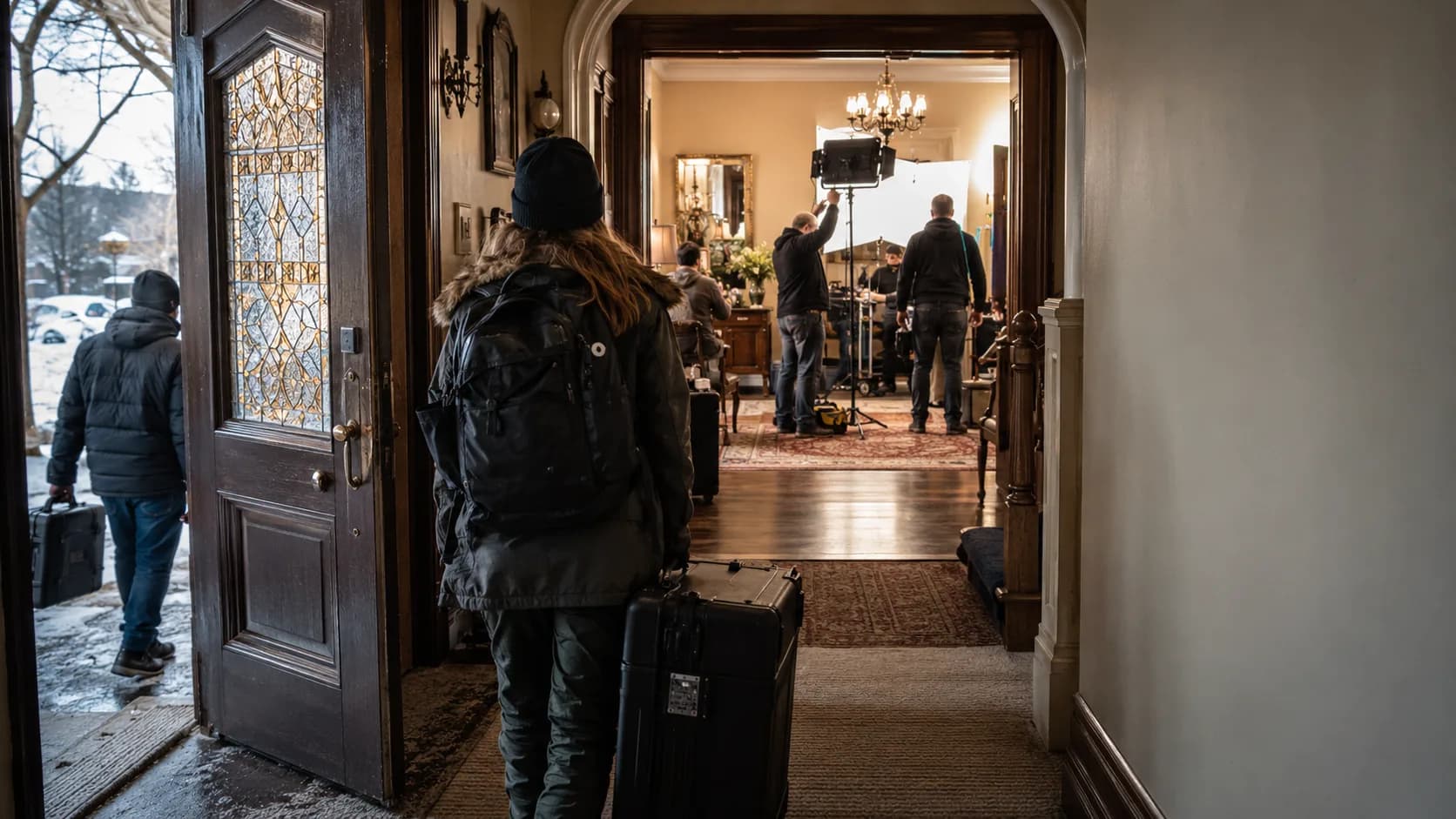 Customers arrive at a bright Canadian location for their booking