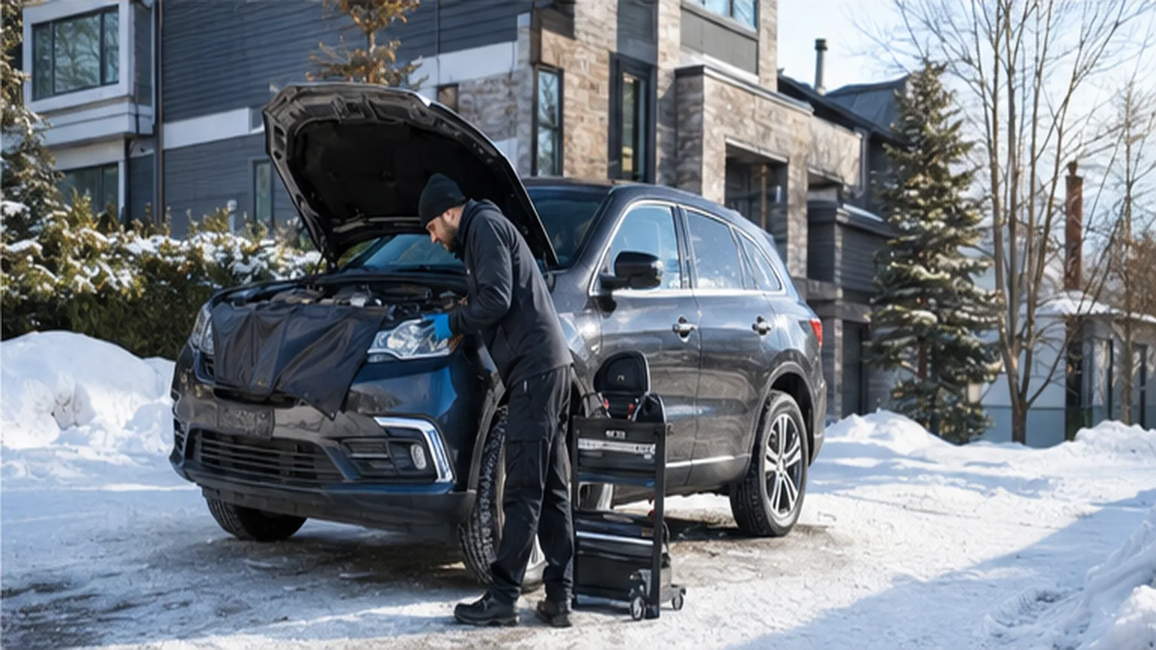 Mobile Car Valet delivering a booked mobile service for a customer.