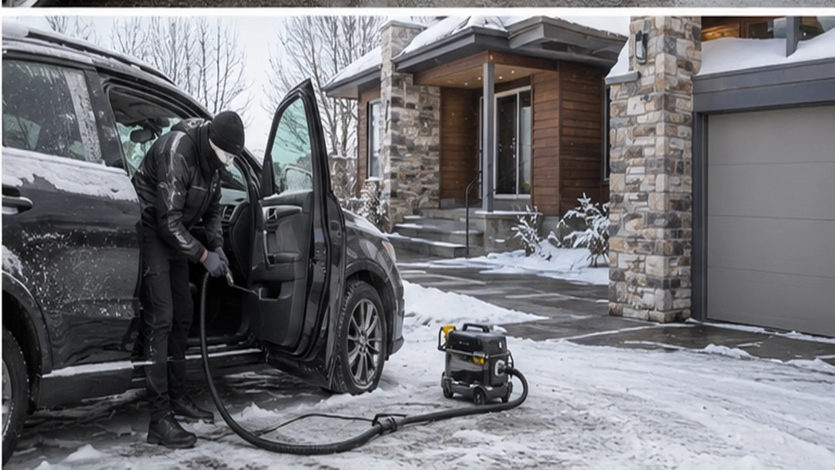 Mobile Mechanic delivering a booked mobile service for a customer.