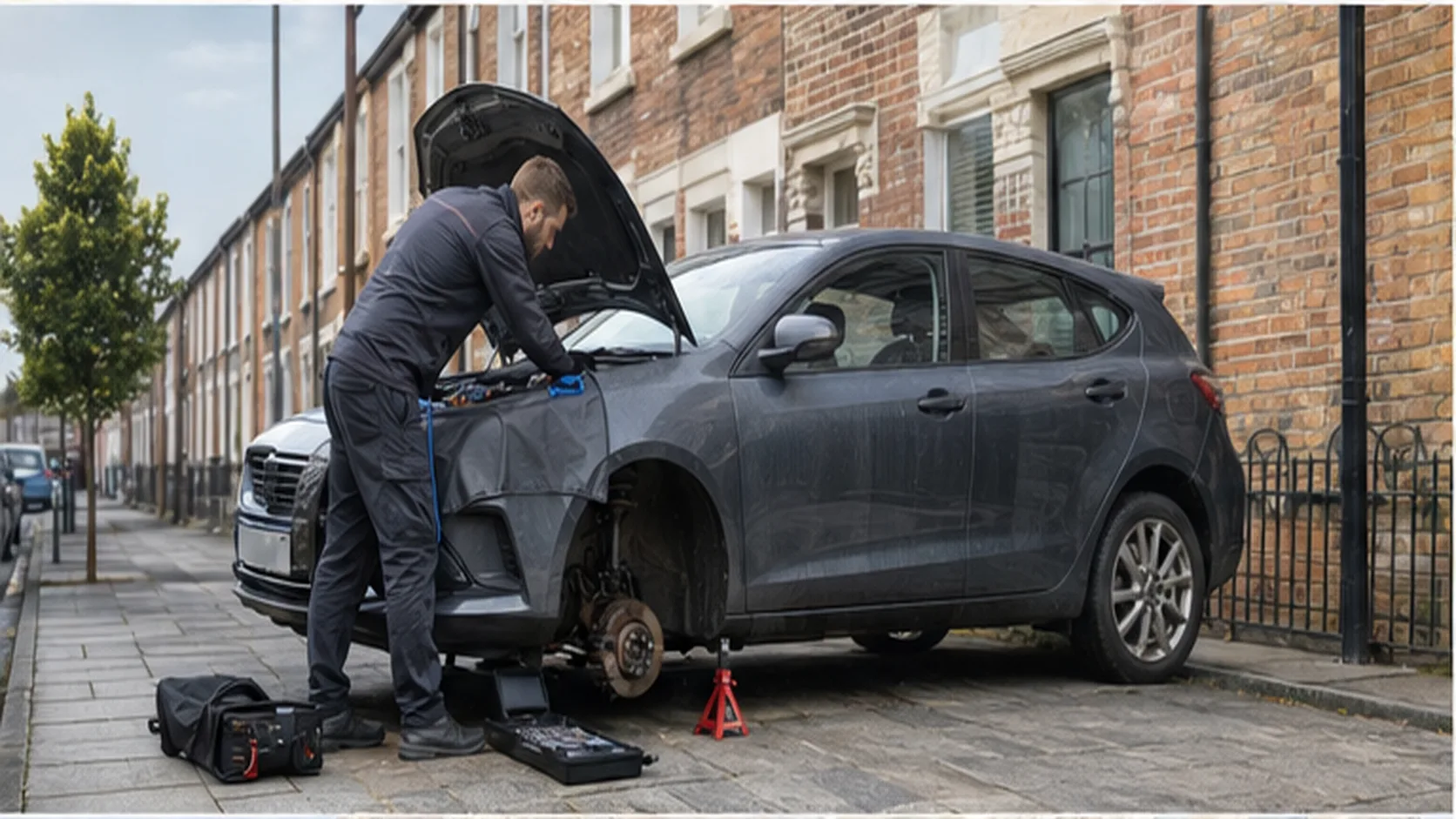Mobile Car Valet delivering a booked mobile service for a customer.
