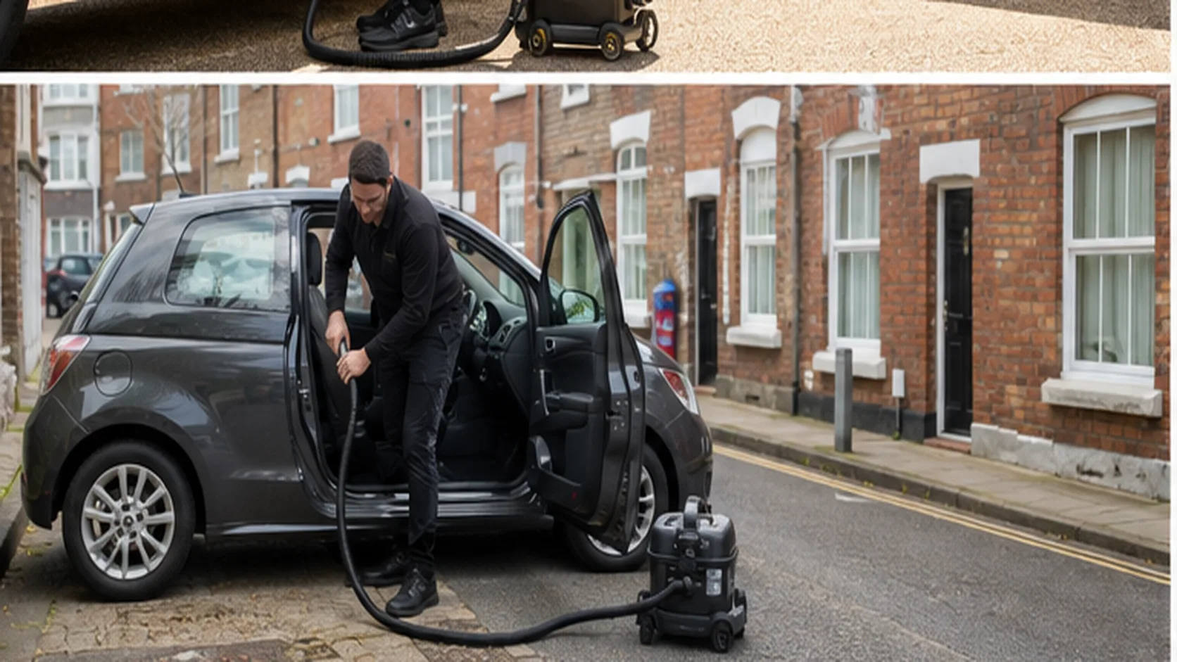 Mobile Mechanic delivering a booked mobile service for a customer.