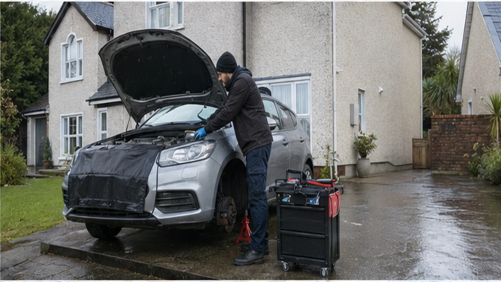 Mobile Car Valet delivering a booked mobile service for a customer.