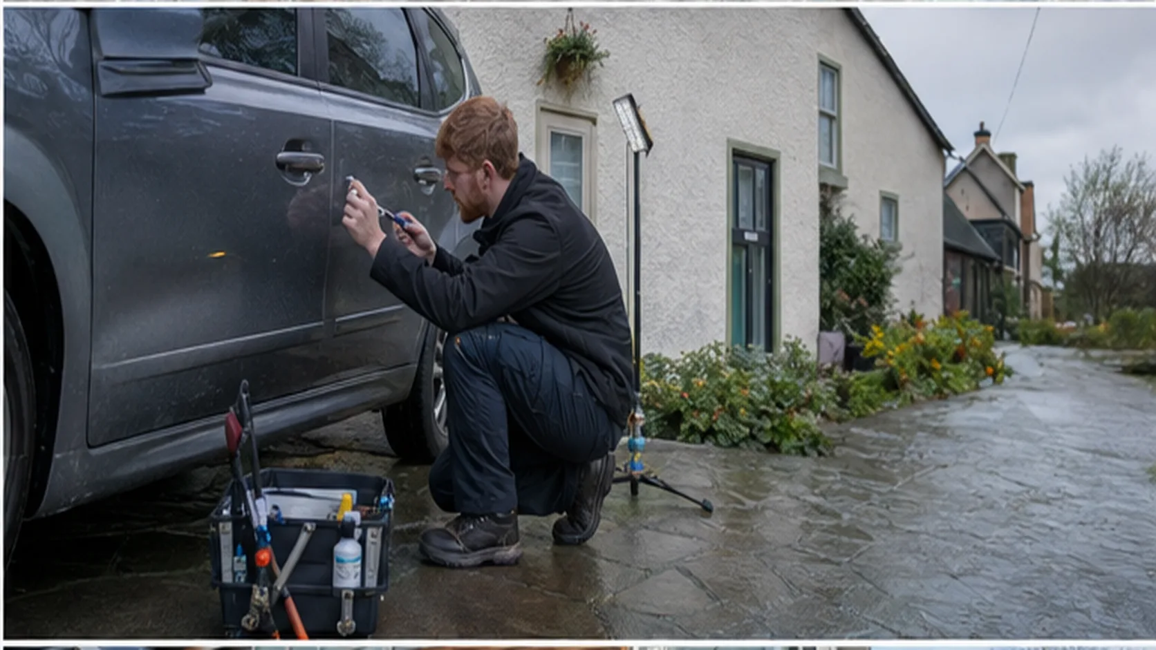 Mobile Dent & Scratch Repair delivering a booked mobile service for a customer.