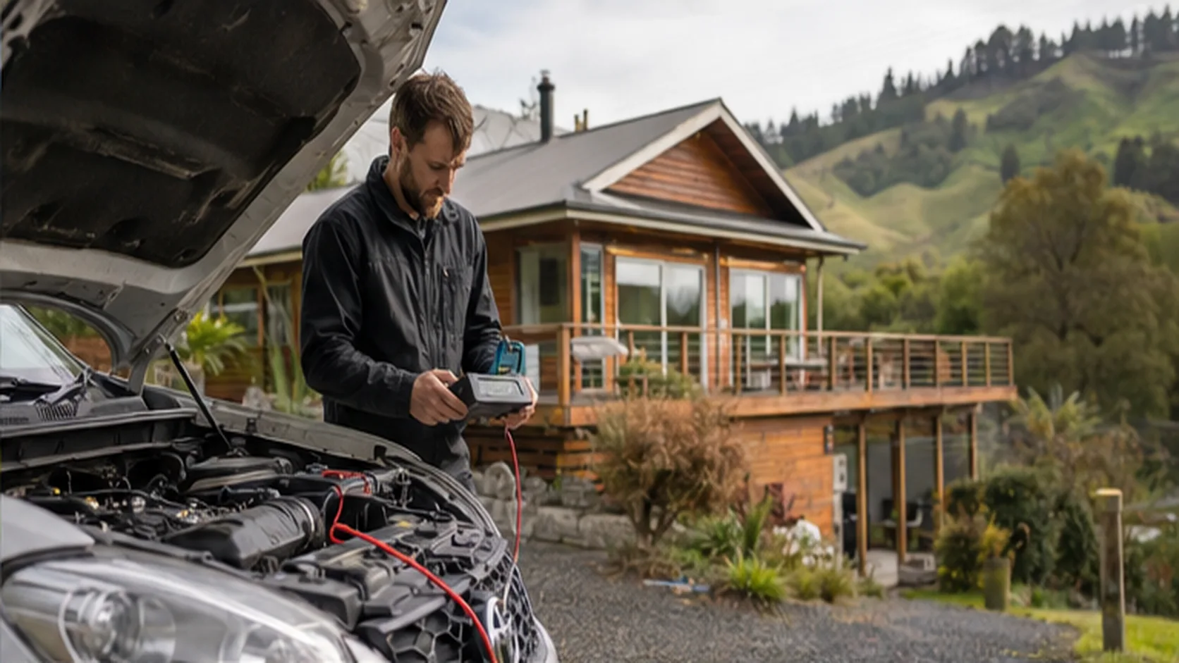 Mobile Auto Electrician delivering a booked mobile service for a customer.