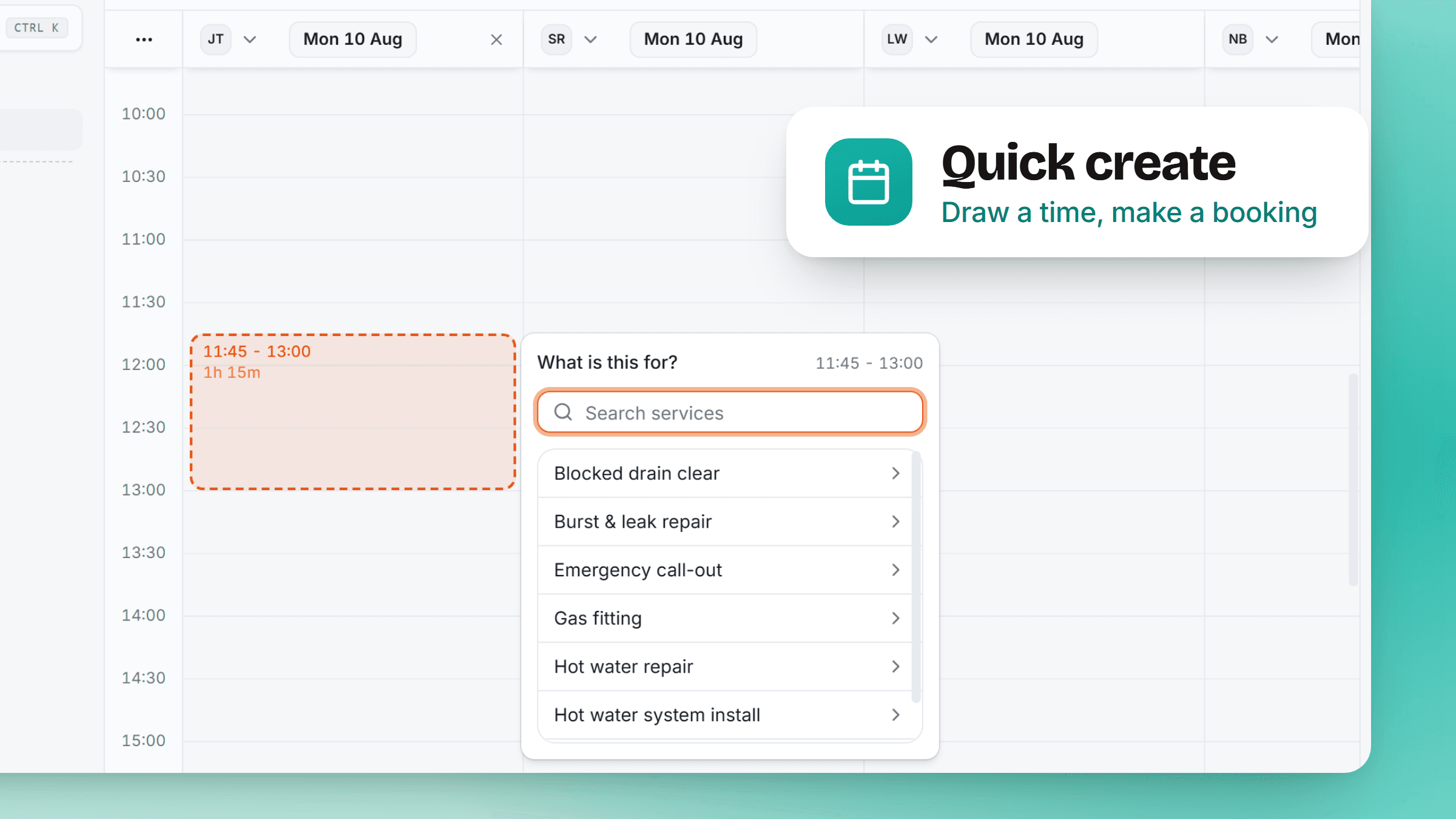 Cover Image for Quick create on calendars